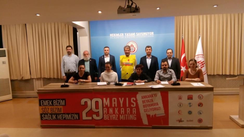 İstanbul Tabip Odası “Emek Bizim, Söz Bizim, Sağlık Hepimizin” demek için 29 Mayıs’ta Ankara’da olacak