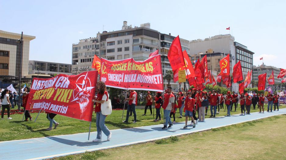 İki yıl aradan sonra işçi sınıfının talepleri İzmir Gündoğdu’da yankılandı