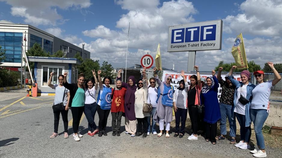 ETF Tekstil işçilerinin hak gaspına karşı mücadelesi sürüyor