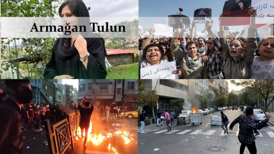 2019 sonunda herkes Şili’de Santiago Meydanı’nda panzerin önünde bale yapan kadını, Fransa’da greve katılan balerinleri, yine Şili’de gözlerini siyah bantlarla kapatan dans eden Las Tesis isimli kadın örgütünü konuşuyordu. Biz o zaman sadece Batı’da olanları değil, Doğu’da, çok daha yakınımızda Irak’ta, İran’da dans edemese de ülkelerinde yaşanan devrime sahip çıkan kadınları da görmeye davet eden bir yazı yazmıştık. Bugün Mahsa Amini’nin ahlak polisi olarak bilinen İrşad polisleri tarafından başörtüsü kura