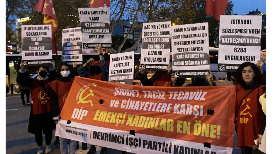 25 Kasım’da erkek egemenliğine, şiddete, kapitalizme ve istibdada karşı emekçi kadınlar en öne!