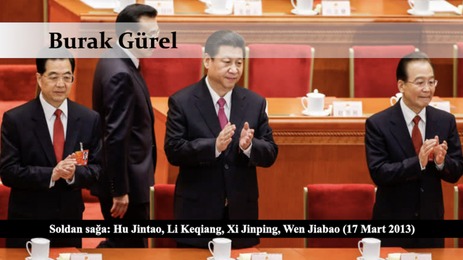 Soldan sağa: Hu Jintao, Li Keqiang, Xi Jinping, Wen Jiabao (17 Mart 2013)