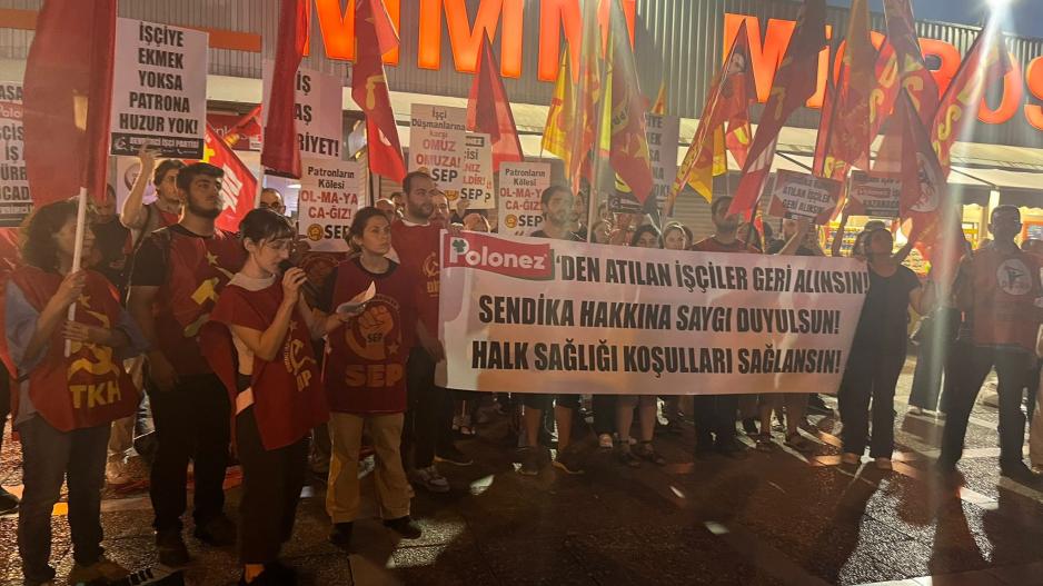 Polonez işçileriyle dayanışmanın sesi İzmir’den yankılandı