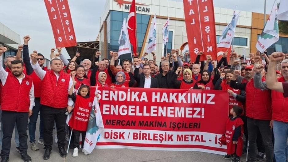Mercan Makina’da sendika düşmanlığına karşı 35 işçi direnişte!