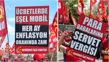 Asgari ücret zammı açlık ücretinin dayatılmasıdır!  Milyonların alım gücünü korumak için eşel mobil!  Para babalarına servet vergisi!