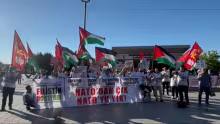Filistin Dostaları NATO eylemi